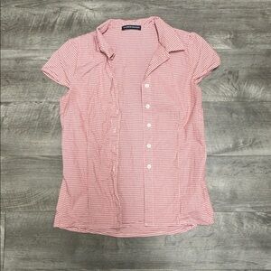 Brandy Melville Red Gingham Shirt